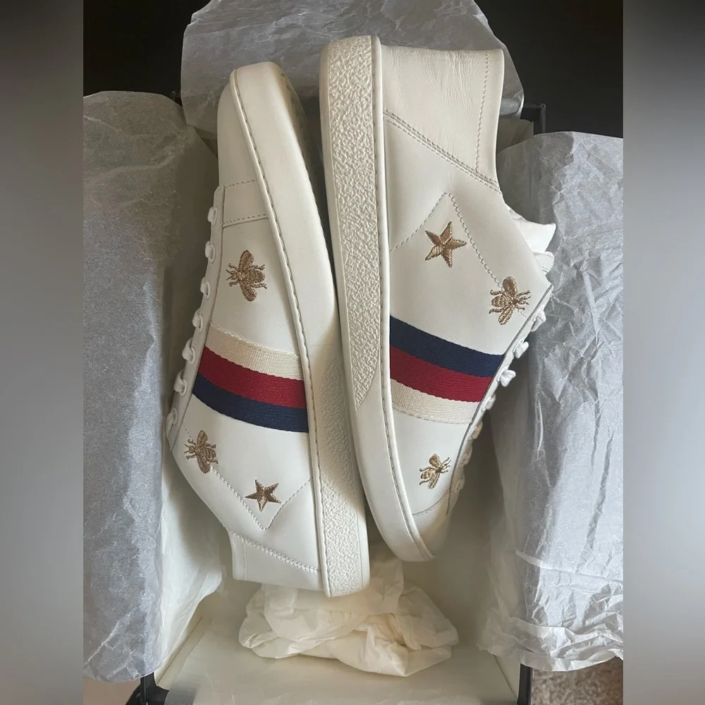 New Gucci Ace Bees and Stars Sneakers🐝 🌟                        Wmn 41/U… - Picture 3 of 15